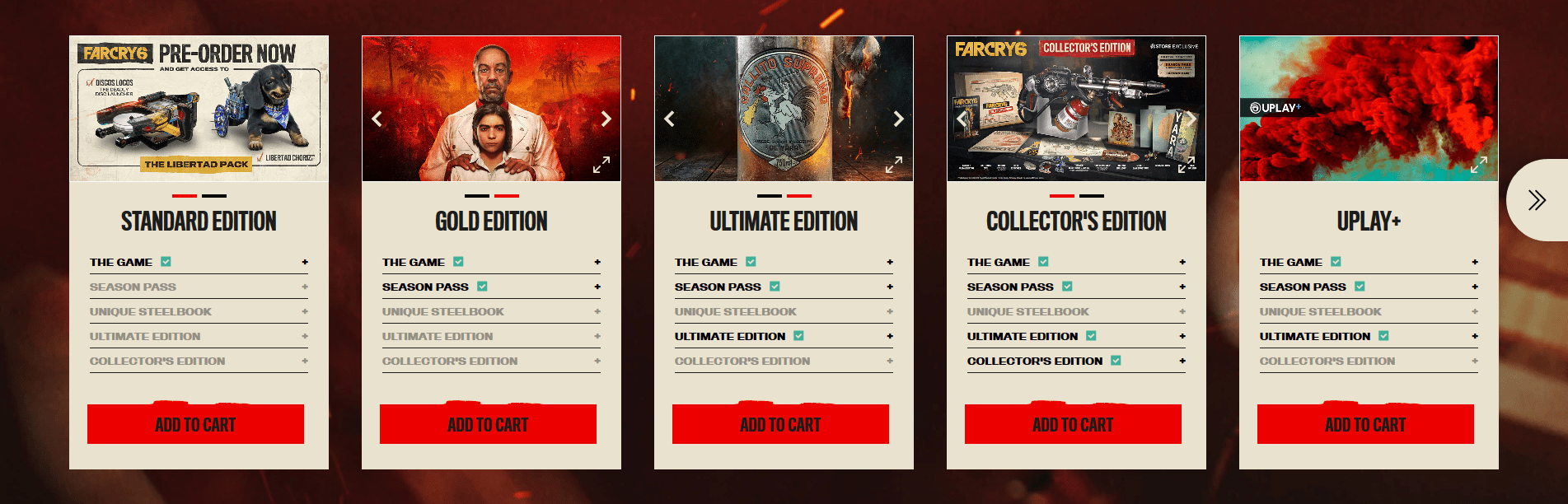 Far Cry 6 editions